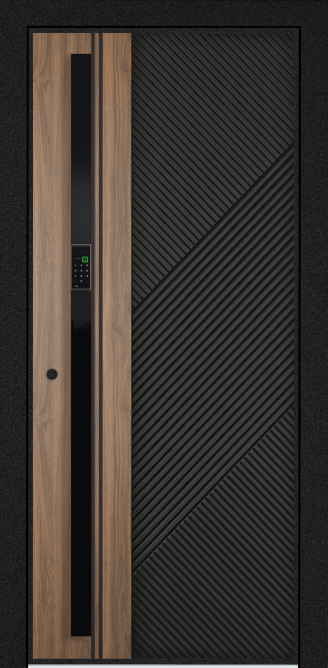 EXPERT PP, Панель MDF с ПВХ покрытием, SL6-M10, ПВХ Черная шагрень в Сыктывкаре